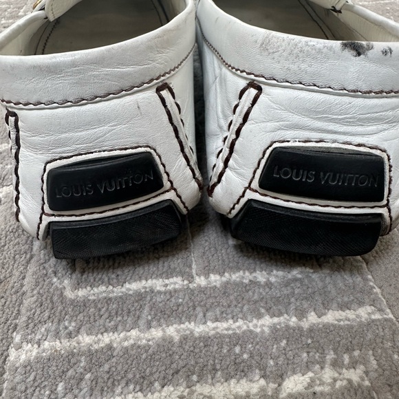 Louis Vuitton men’s loafers in white size 10 - Picture 4 of 5